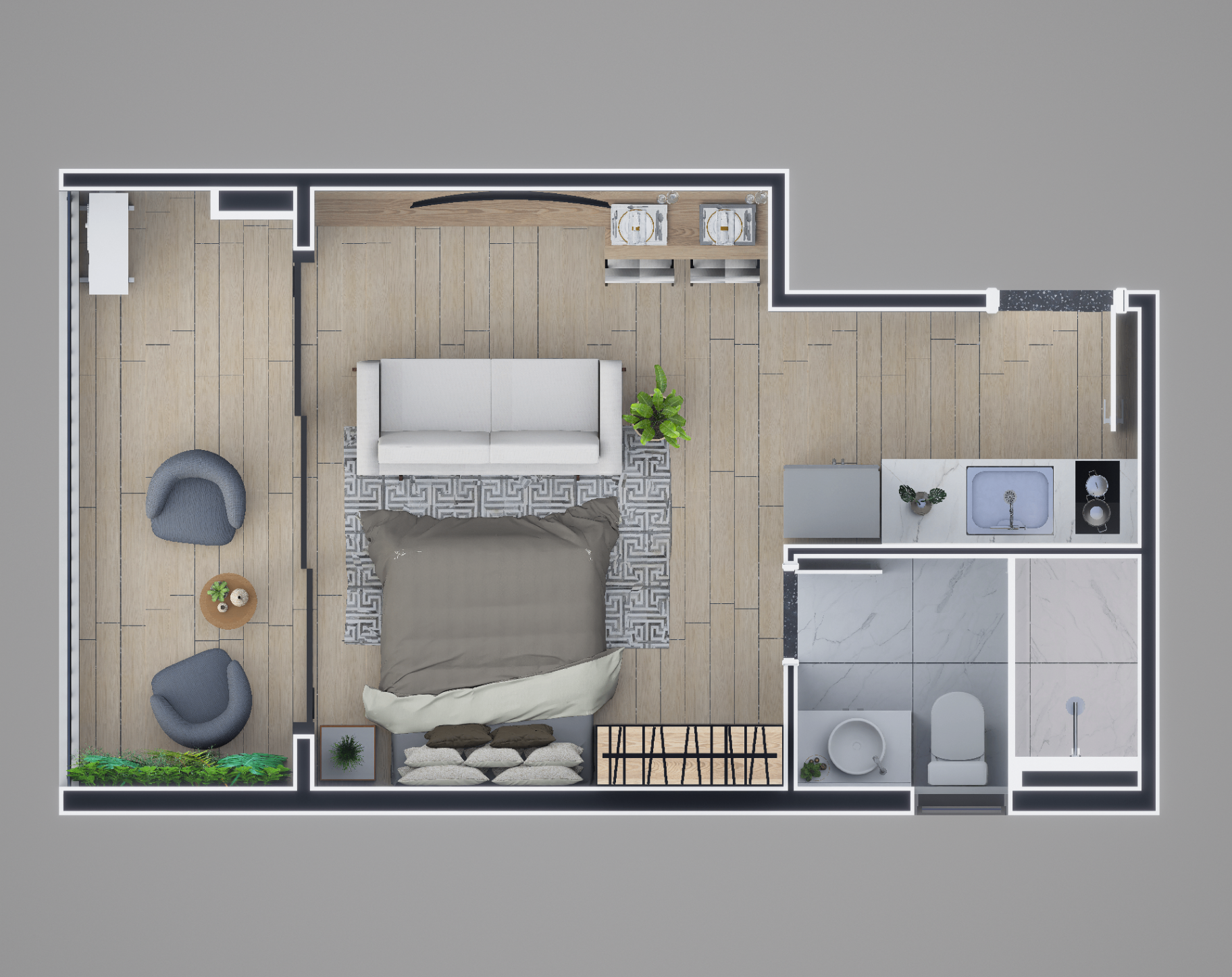 Planta 24 m²