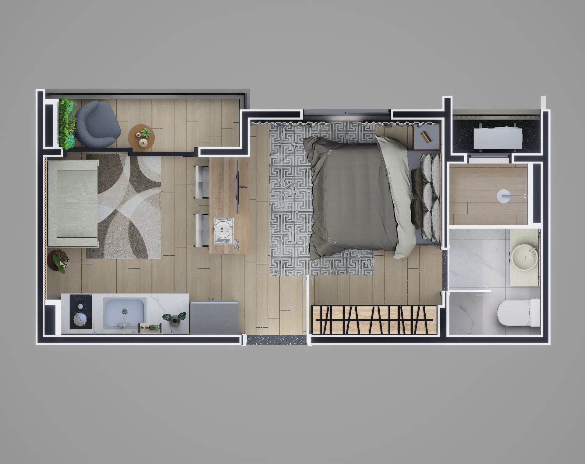 Planta 27 m²