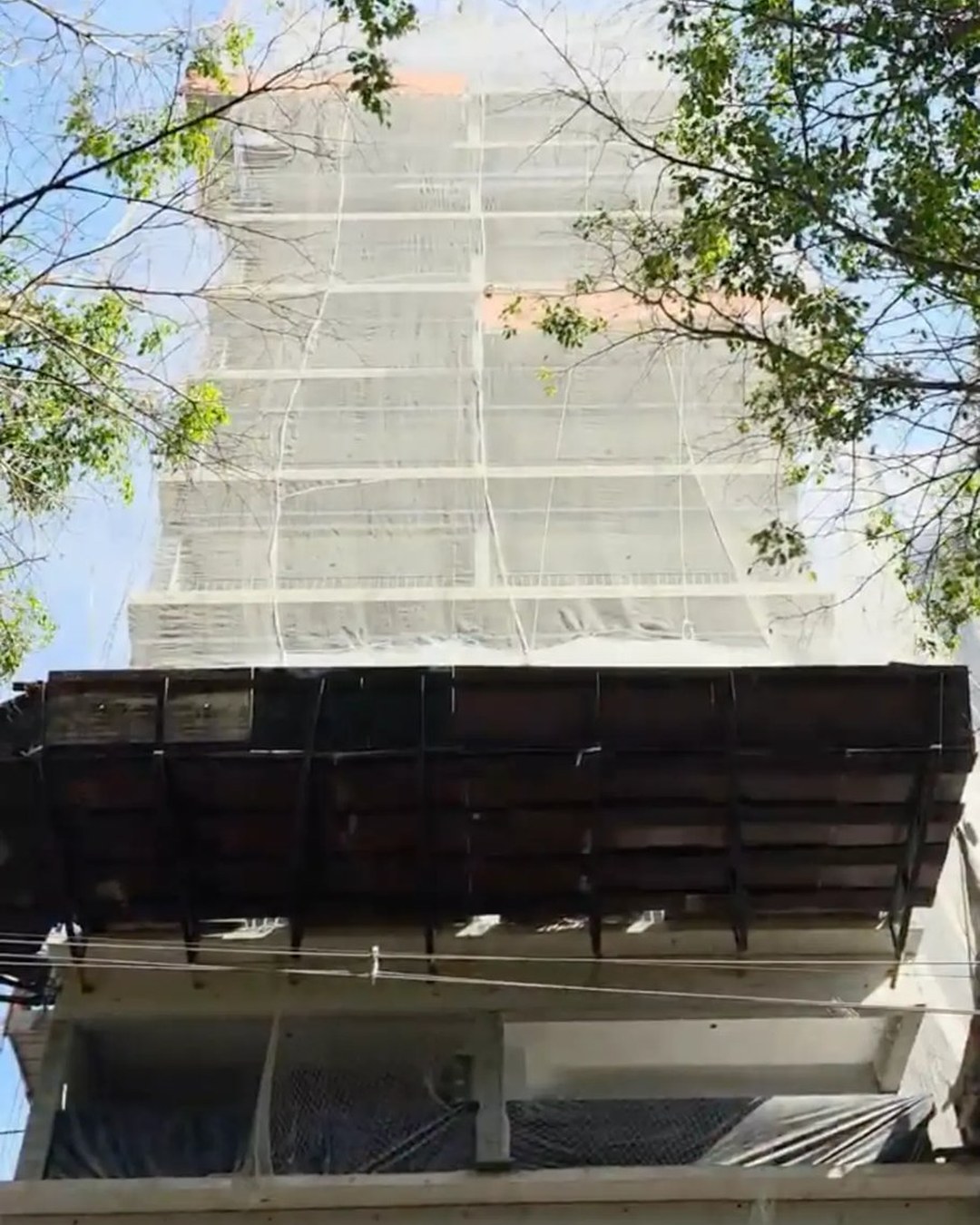 Vista da torre do Seiza Paraíso em obras